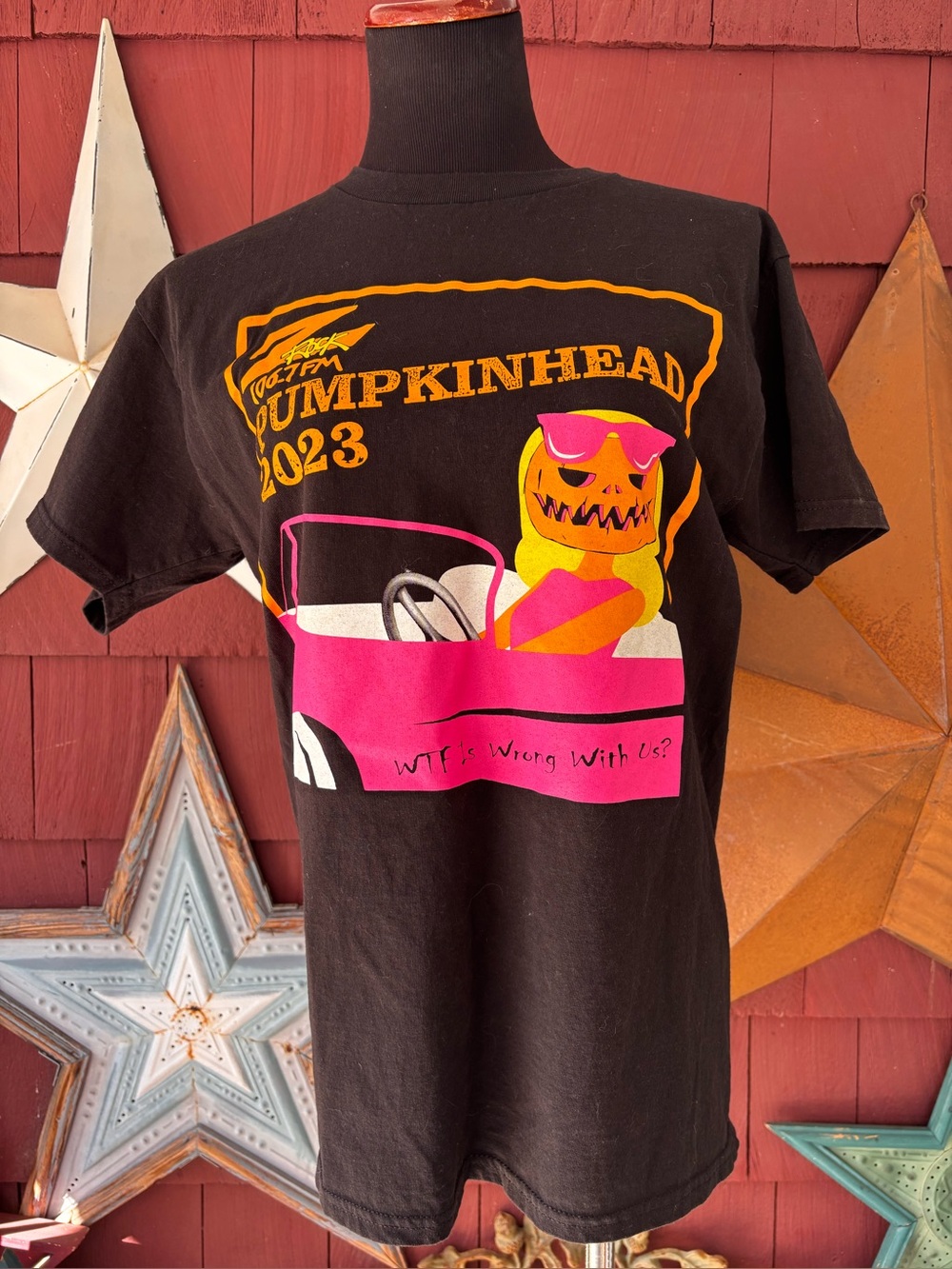Y2K FM Radio 106.7 Z Rock 2023 Pumpkinhead T Shirt Men’s Size M